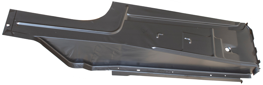 Reproduction trunk floor side, extension (PNs 840-8468-L and 840-8468-R) for the ’68 and ’69 Ford Fairlane and Torino. 
