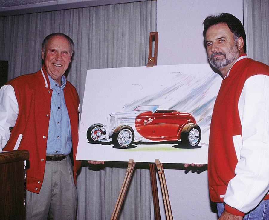 The late Pete Chapouris (right) had been in the hot rod business using several different names