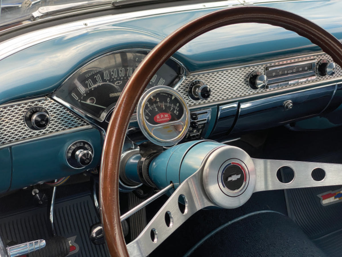 ’55 Chevy Survivor's driving wheel