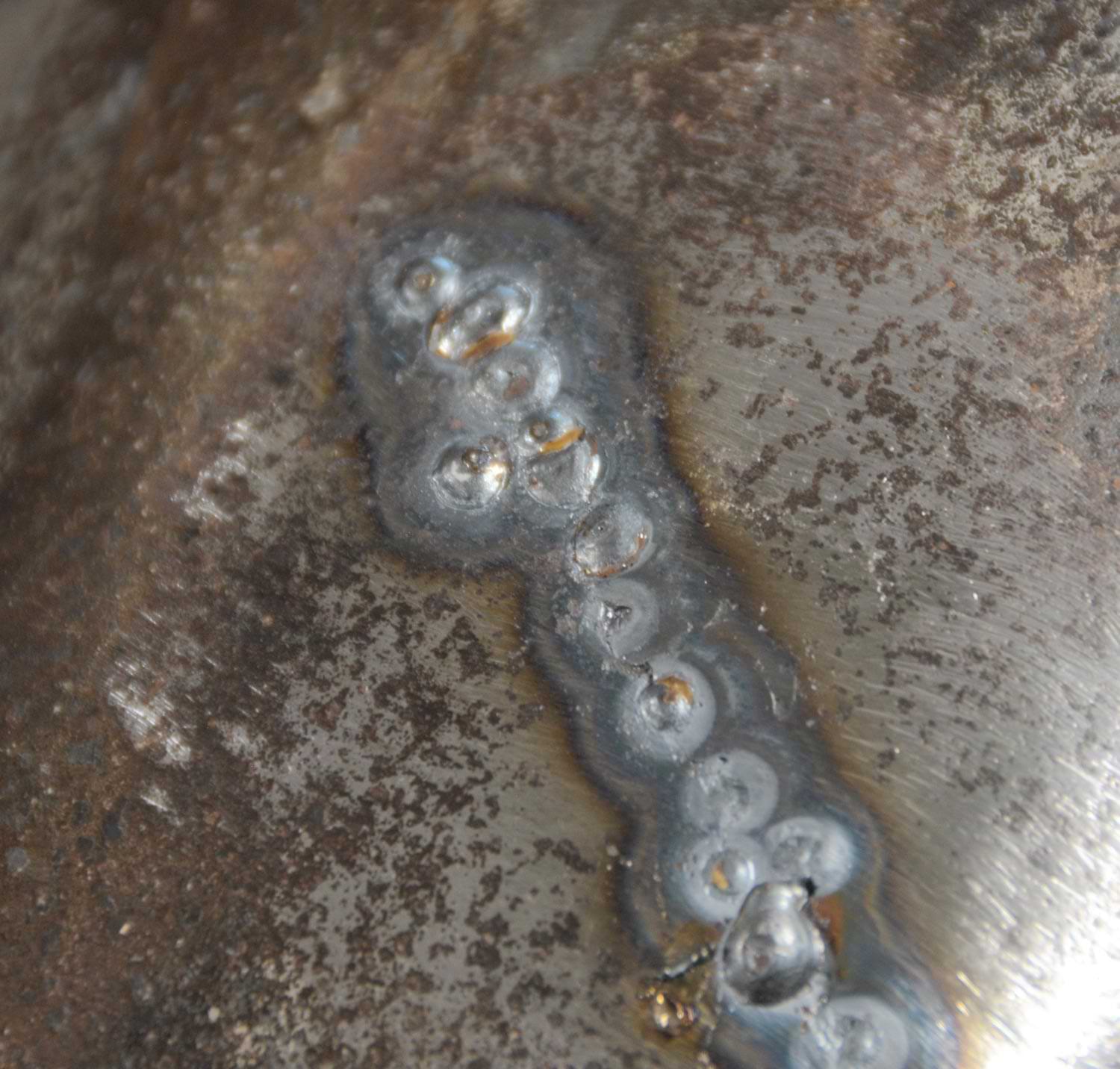 a view of more points of tack welding