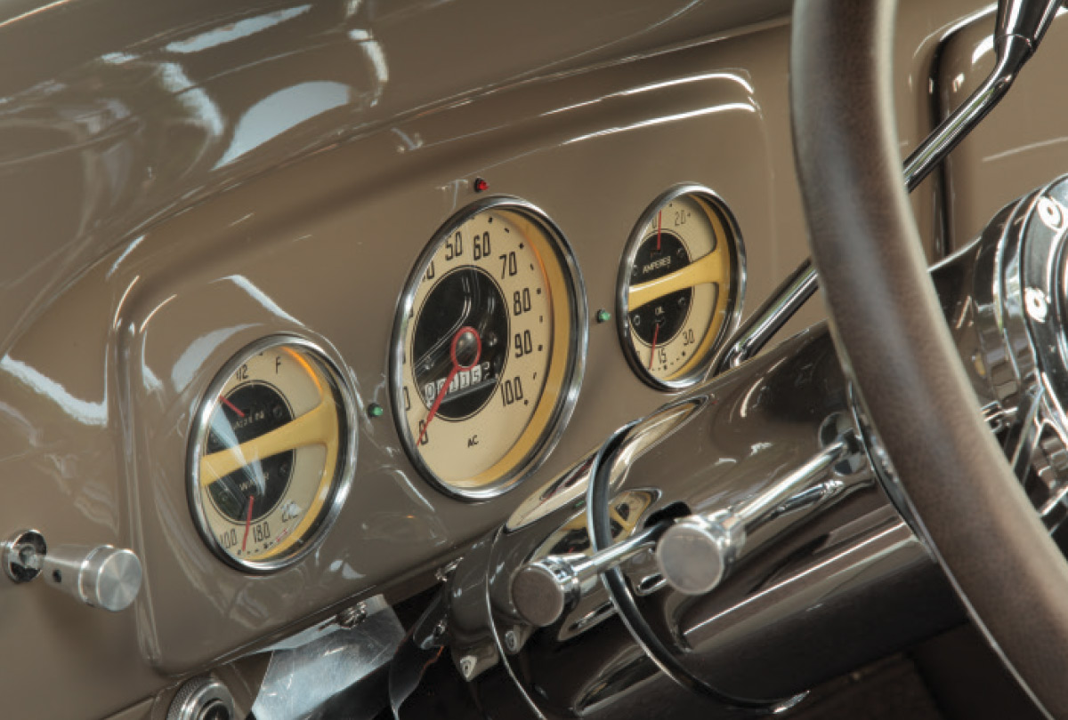 1936 Chevy Pickup's gauges
