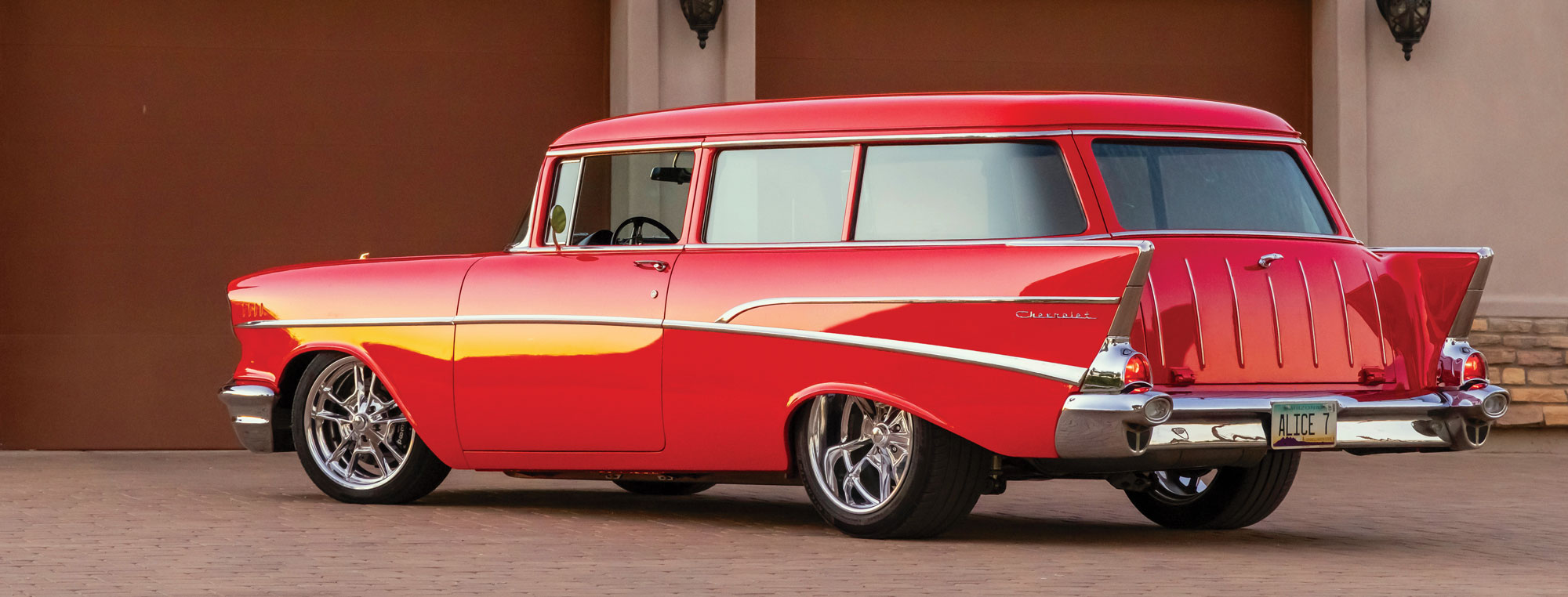 ’57 Chevy Wagon back view