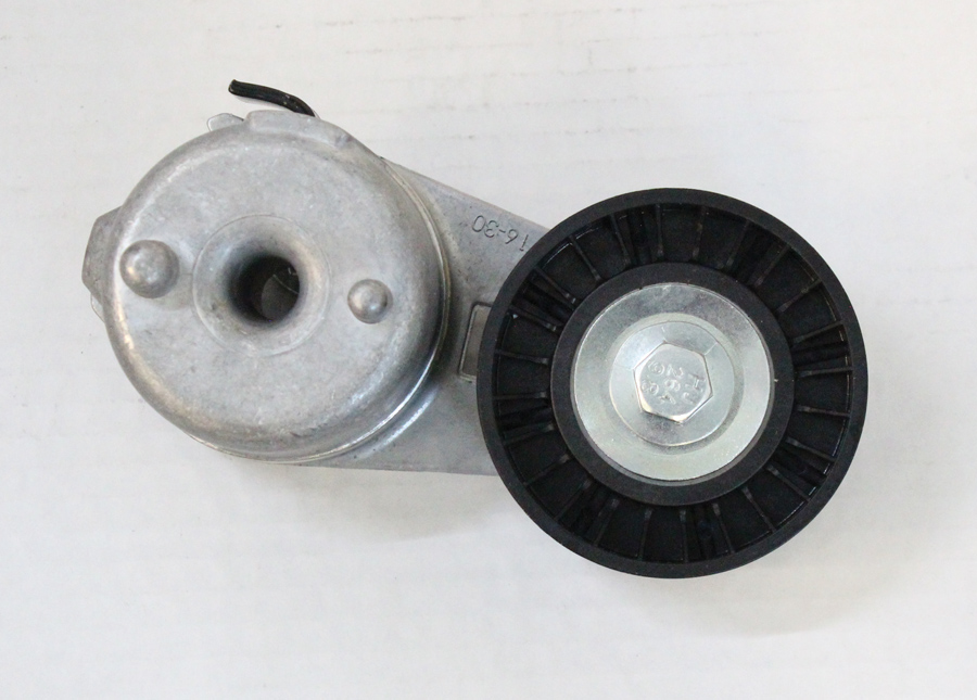 This supplied Dayco OEM-style tensioner is used to keep the power steering and A/C compressor serpentine belt tight. 