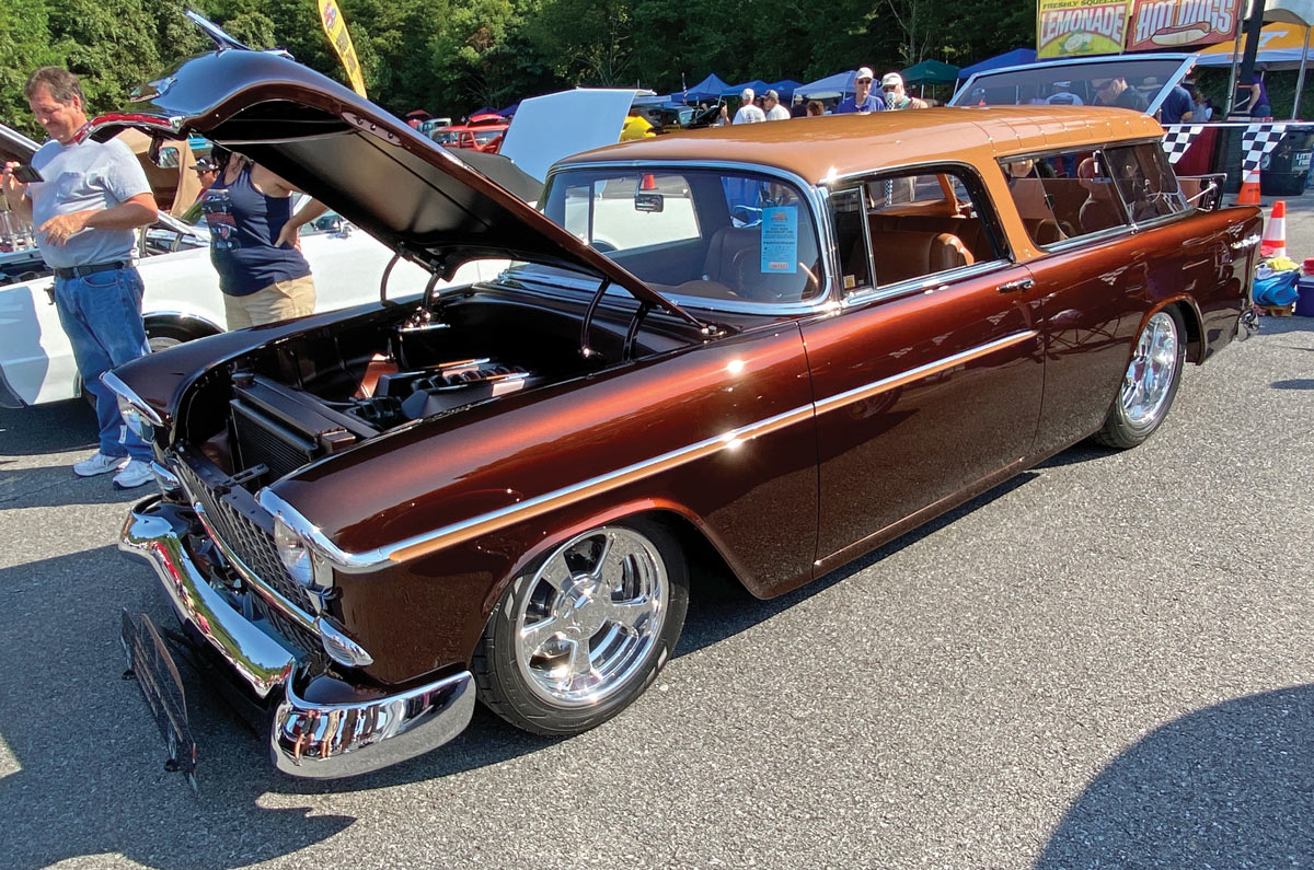 Fresh off of Best Tri-Five at the Tri-Five Nats is this ’55 Chevy Nomad belonging to Tim Helms; now he can lay claim to a Top 25