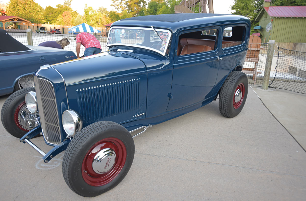 This Ford highboy Deuce Tudor sedan belonging to Johnny Hall easily captured a Top 25 with this ’32 hot rod