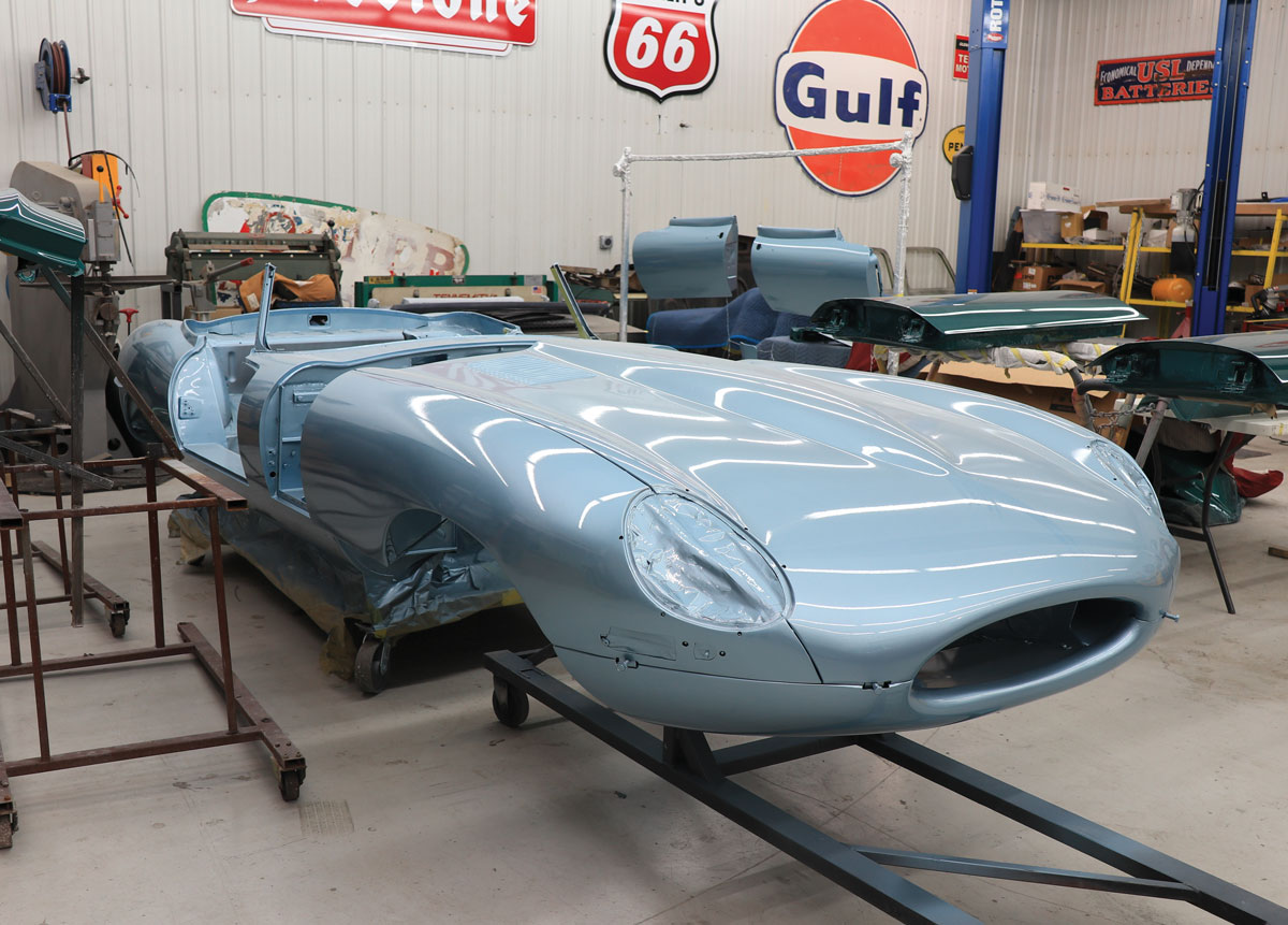 A massive undertaking to restore lady racer/balloonist Nikki Caplan’s ’66 Jag XKE she hammered as a Pikes Peak racer restored to street trim
