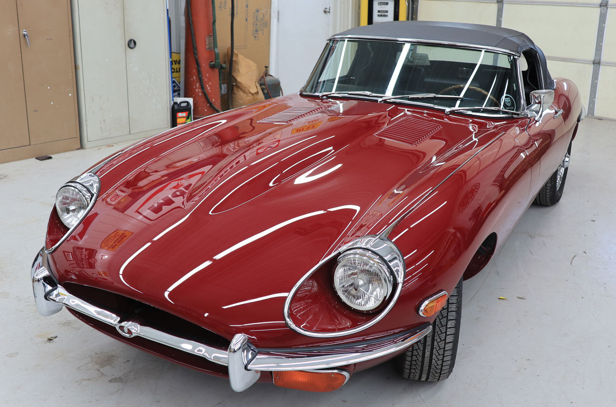 A ’70 Jaguar E-Type and it is the one Harold’s Hot Rod Shop placed First in Class with at the 2020 GNRS