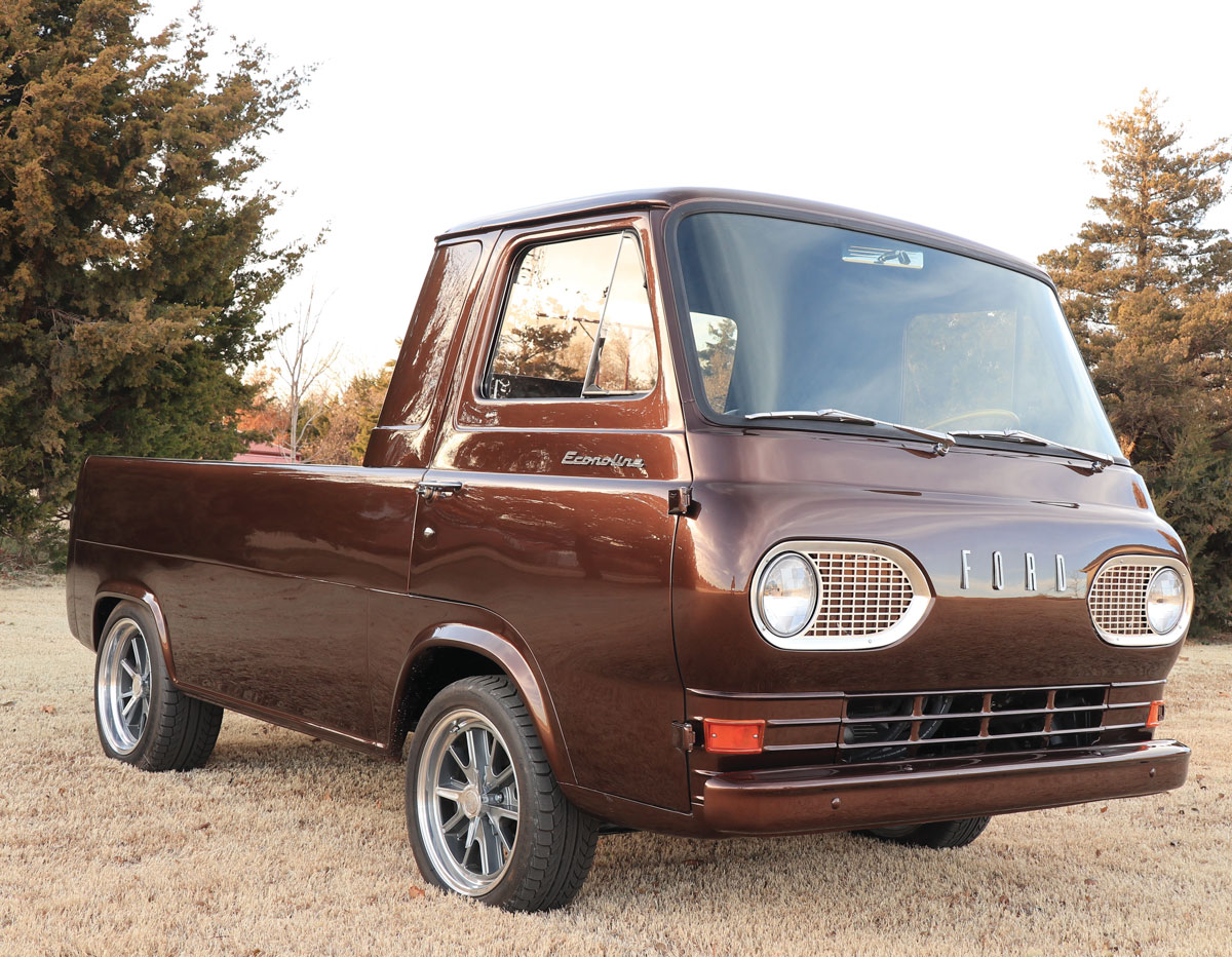 Harold rebuilt this ’61 Ford Econoline pickup to serve Harold’s Hot Rod Shop as a parts runner but as usual he went to the extreme