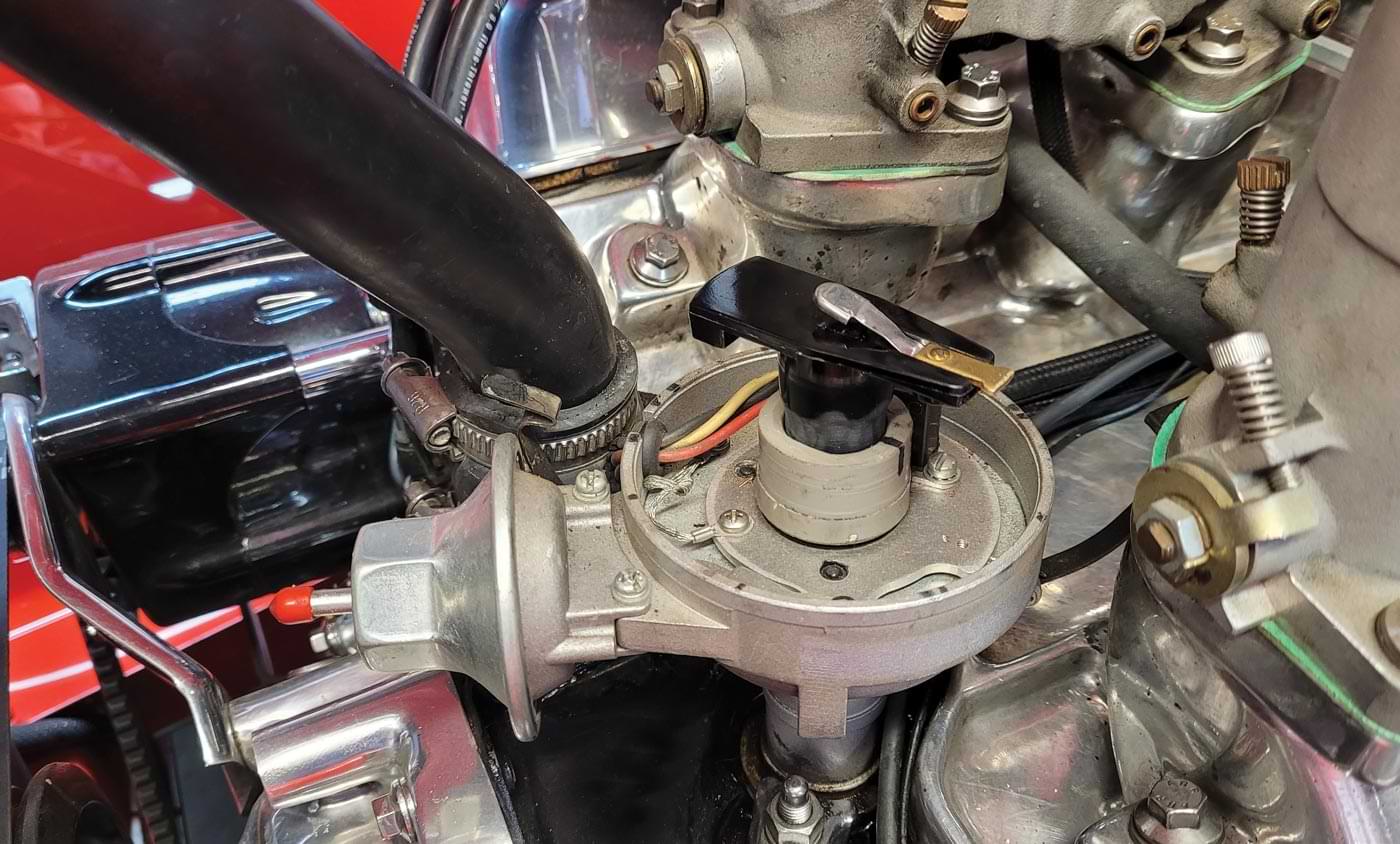 the engine being set to top dead center (TDC)