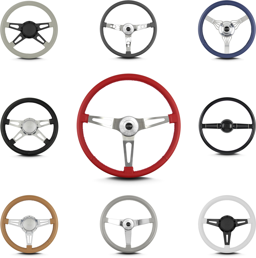 selection of steering wheels