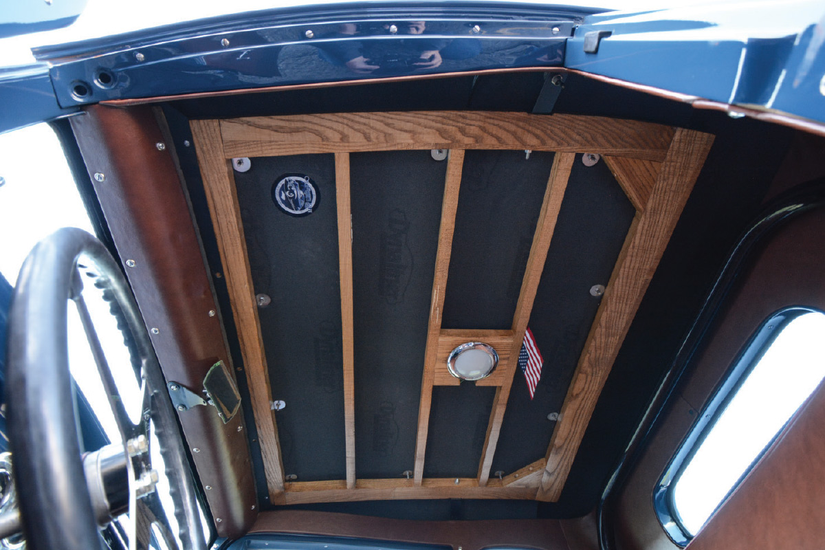 Inside roof of the ’32 Ford