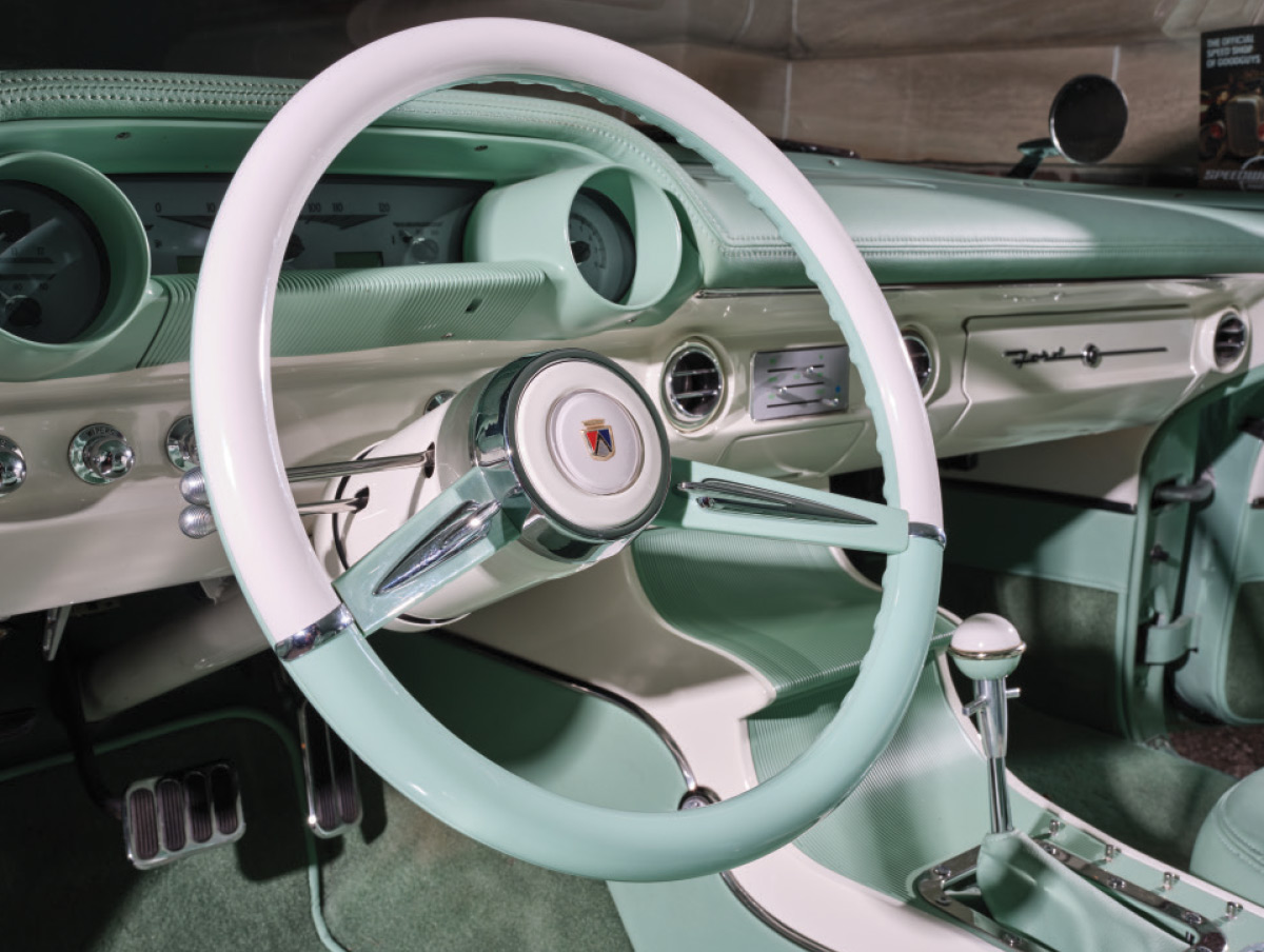 ’57 Ford Ranch Wagon's steering wheel