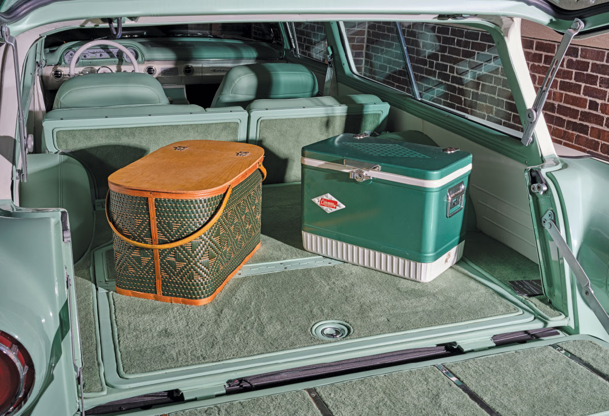 ’57 Ford Ranch Wagon's trunk space