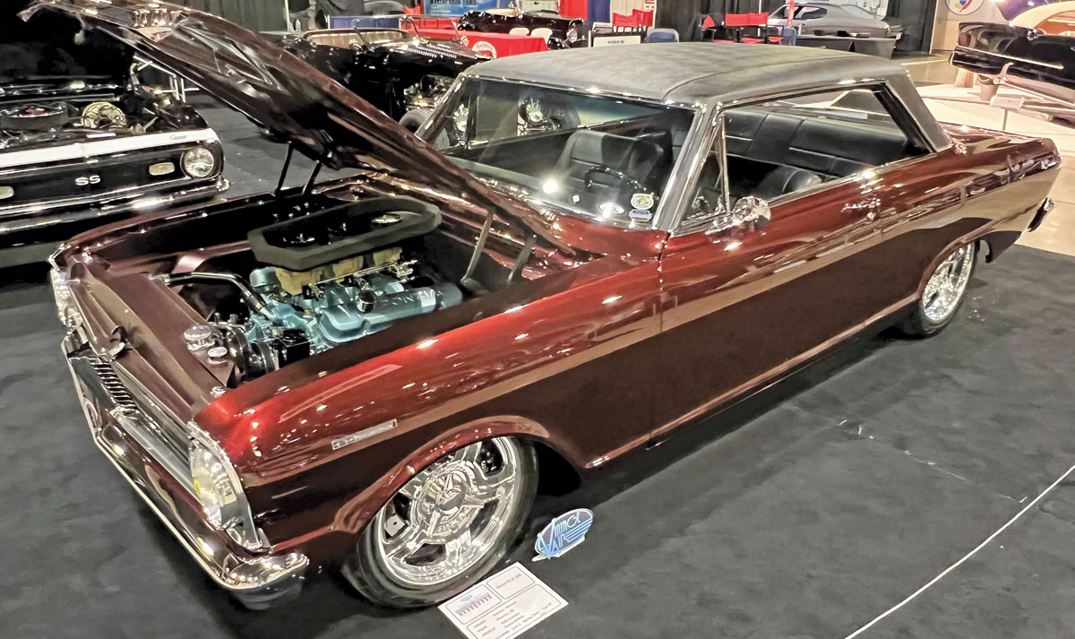 Richard Hammer is the proud owner of this ’65 Acadian (think of the Canadian version of the American Chevy II Nova) that’s powered by a Pontiac 400 with a 700-R4, PPG custom-mix paint, Classic Instruments, and Vintage Air A/C