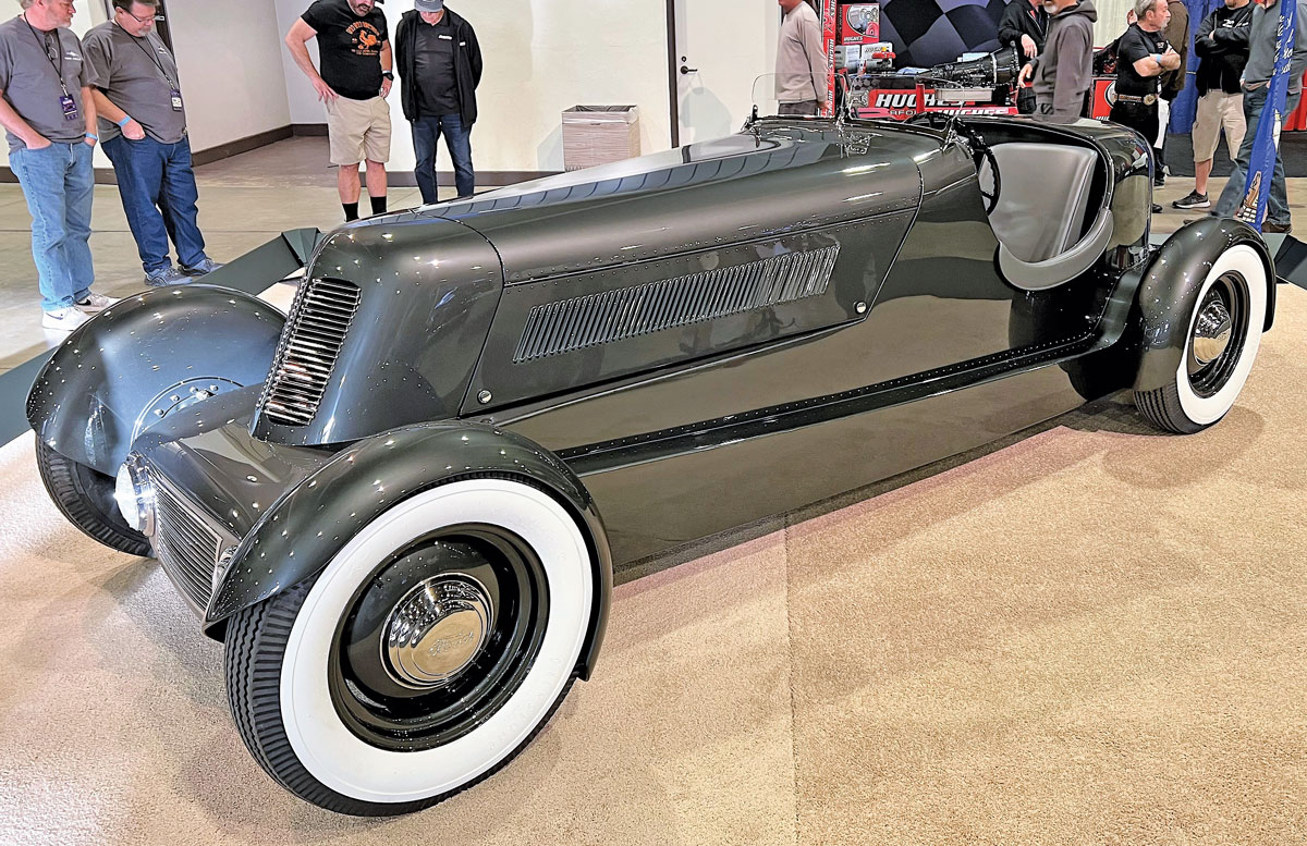 Bruce Wanta had his recreation of the 40 Speedster originally designed and built by Edsel Ford on display