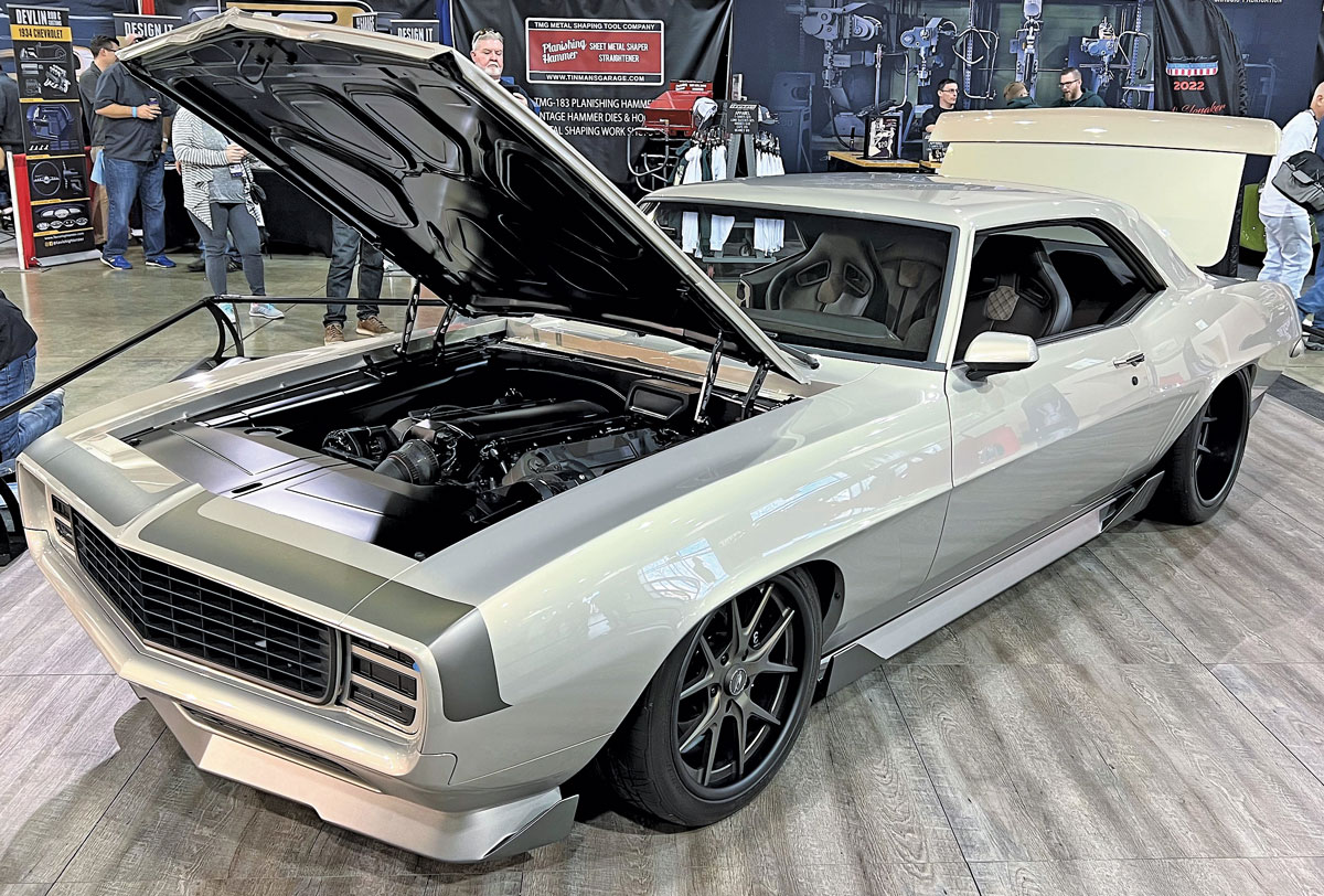 The iconic ’69 Camaro, this time belonging to Jesse Lindberg who did his own bodywork (along with Eric Sanderson) in prepping for the Slonaker award