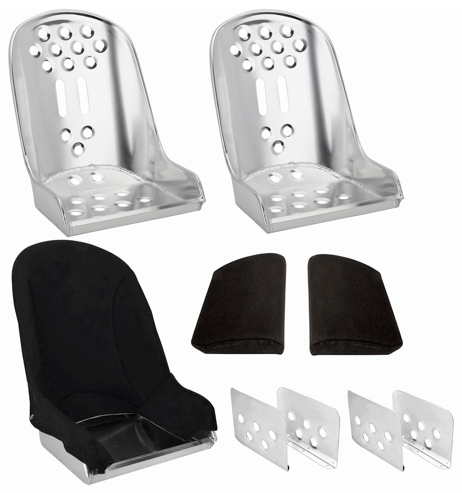 Lightened Bomber Seat with pad and cover plus mounting brackets