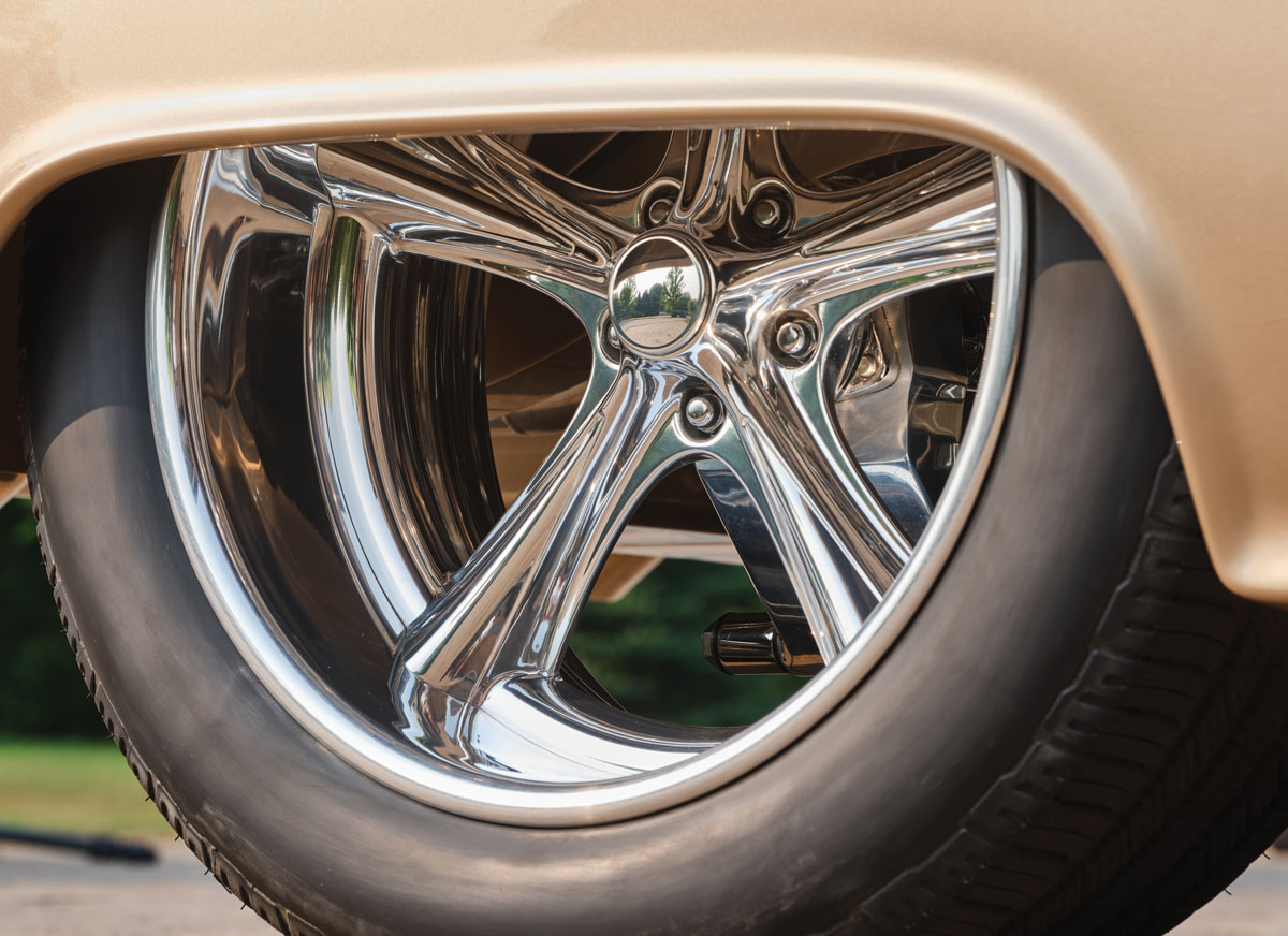 ’55 Chevy tire closeup