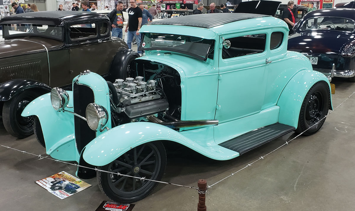 Down in the basement’s Extreme show, Justin Zomback’s ’30 Model A coupe stopped a few folks in their tracks