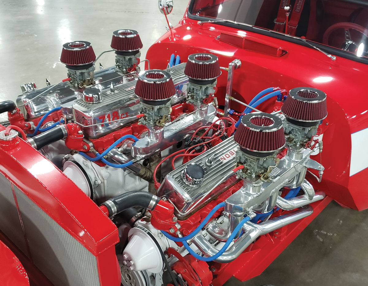 Folks marveled at the W18 engine Jim Noble put into his wild ’54 Chevy 6500 farm truck