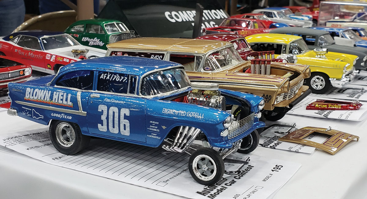 Each year scale model builder clubs gather at the Autorama to show what they’ve built, usually with exacting detail