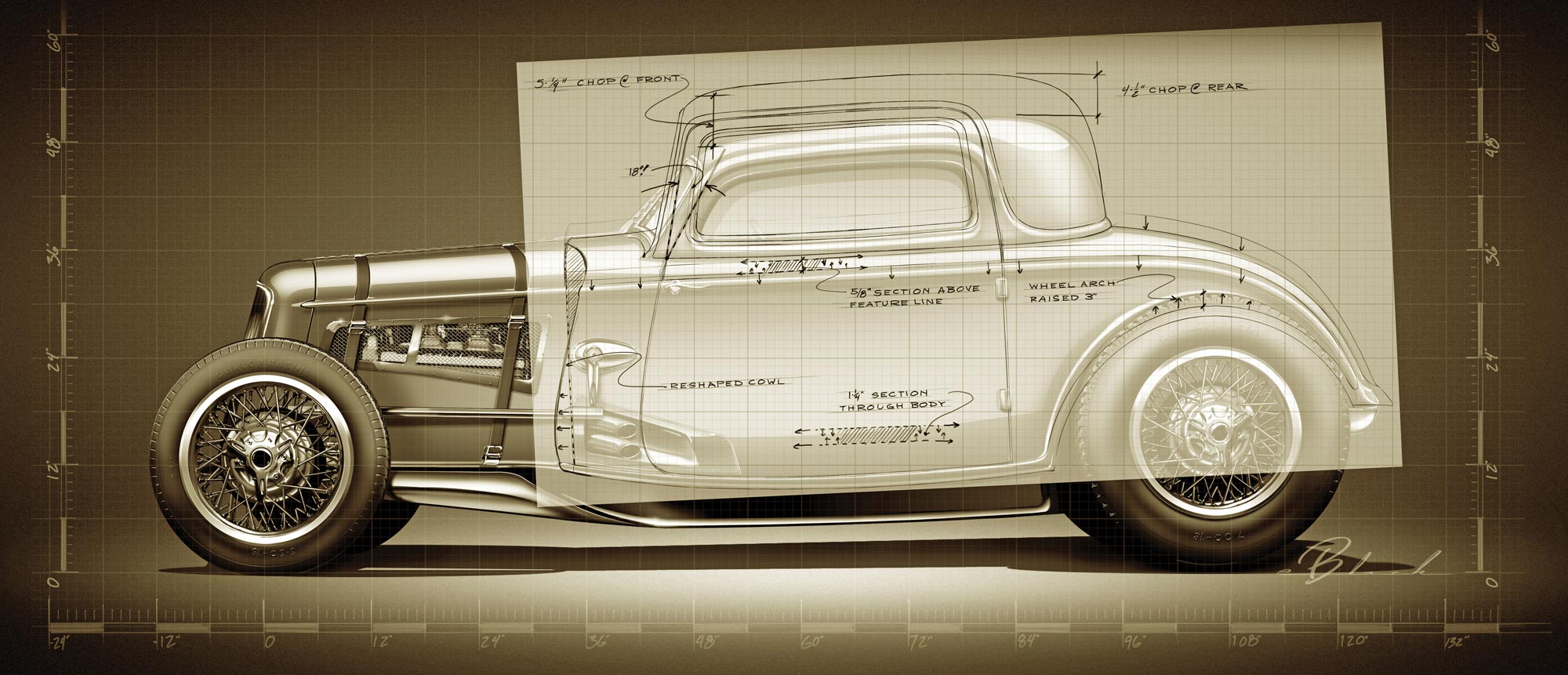 renderings for the Gauntt coupe, done by Eric Black