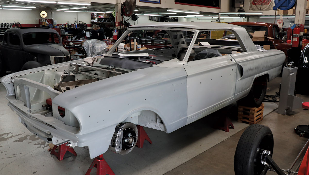 Yet another awesome project in the shop is this ’64 Ford Fairlane