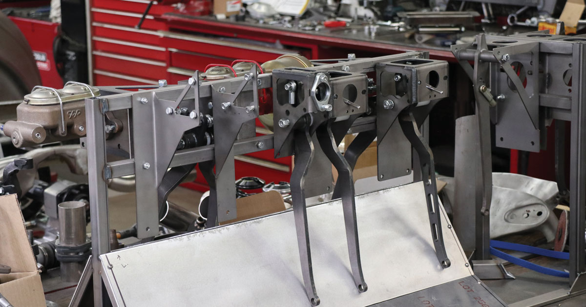 Kugel manufactures custom pedal assemblies for street rods, and we spotted a few examples
