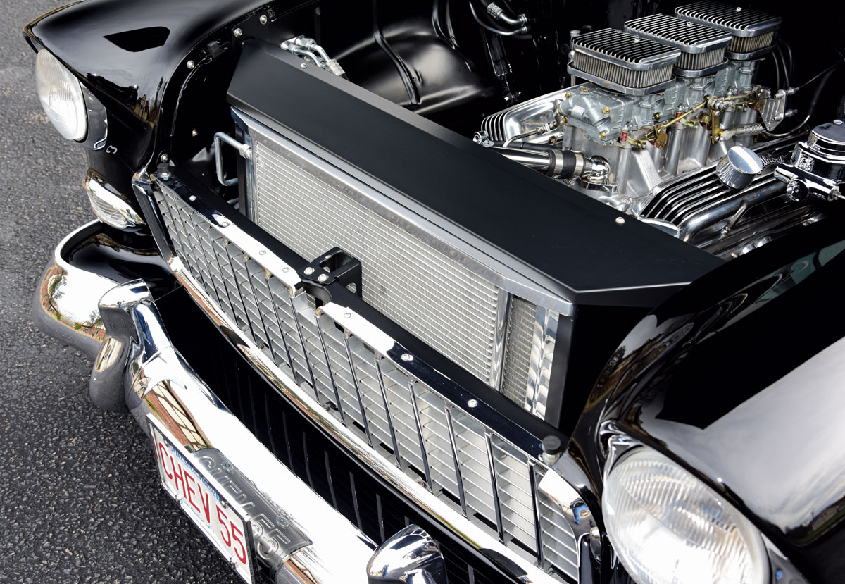 ’55 Chevy Bel Air front end closeup