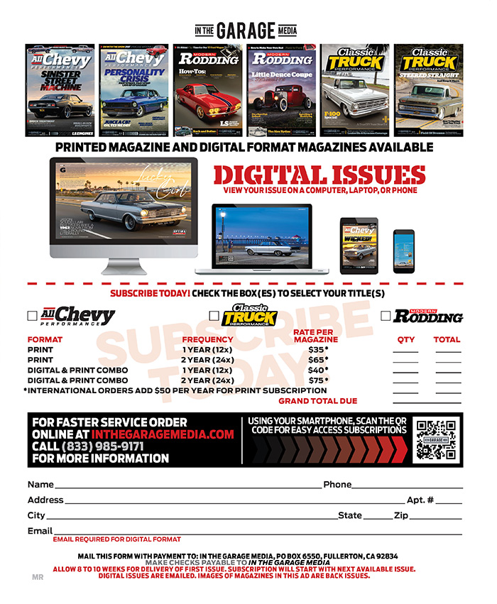 In The Garage Media Digital Issues Advertisement