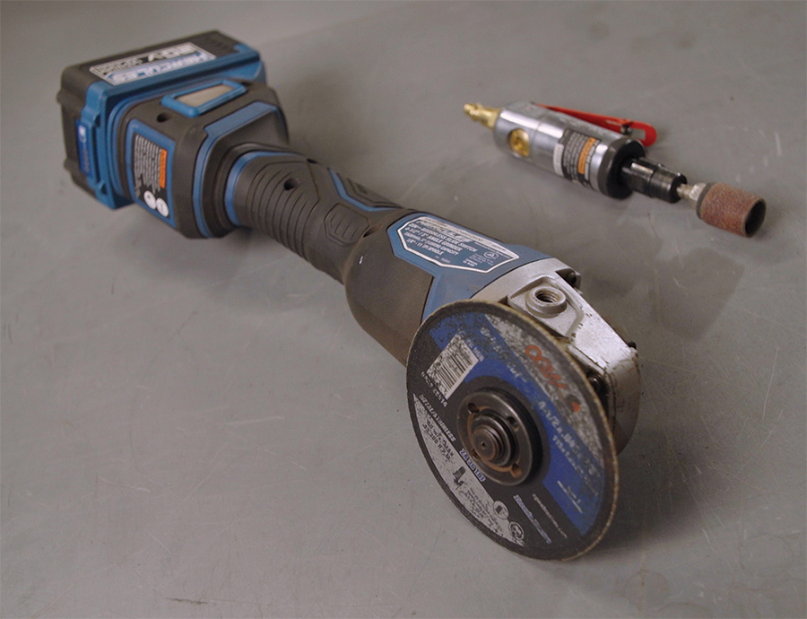 This Hercules battery-powered cutoff wheel from Harbor Freight was another very handy tool