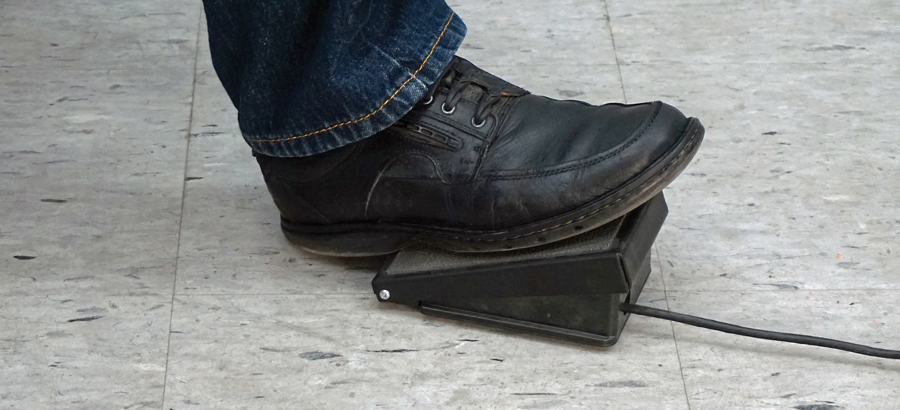 A foot pedal