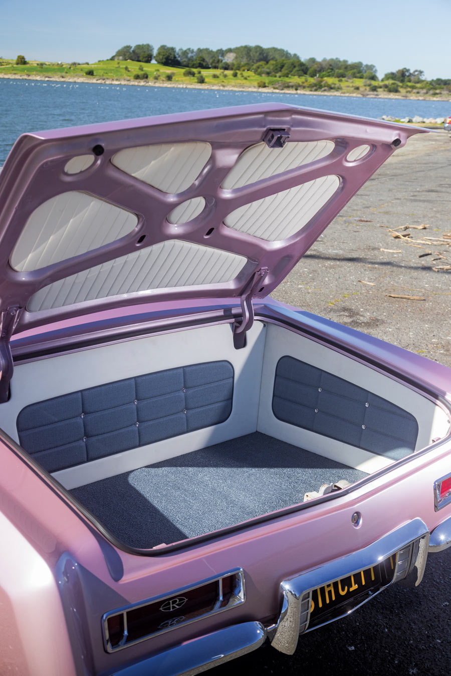 open trunk of a '64 Buick Riviera