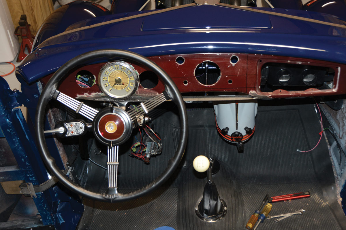 dashboard and steering wheel