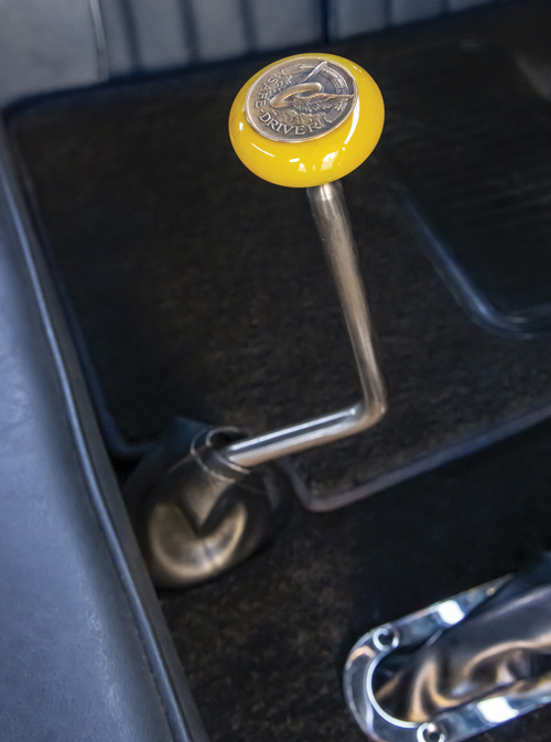 shifter with yellow knob