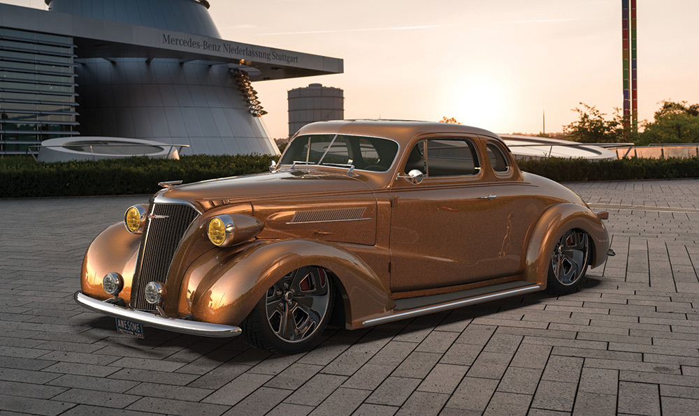 ’37 Chevy Master in Gold