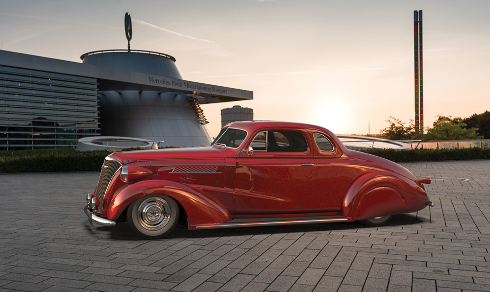 ’37 Chevy Master in Red