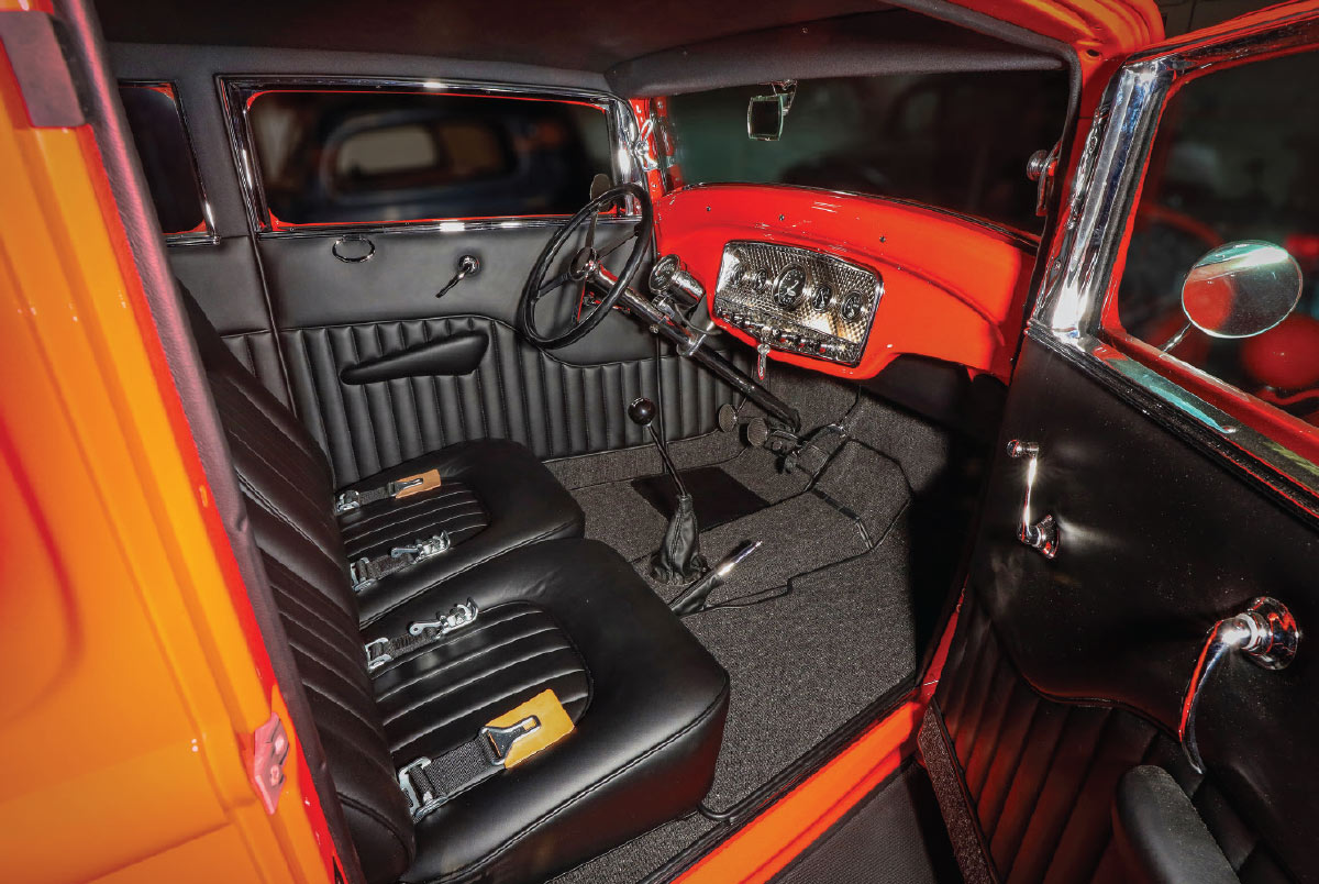 ’32 Ford Tudor Sedan's interior