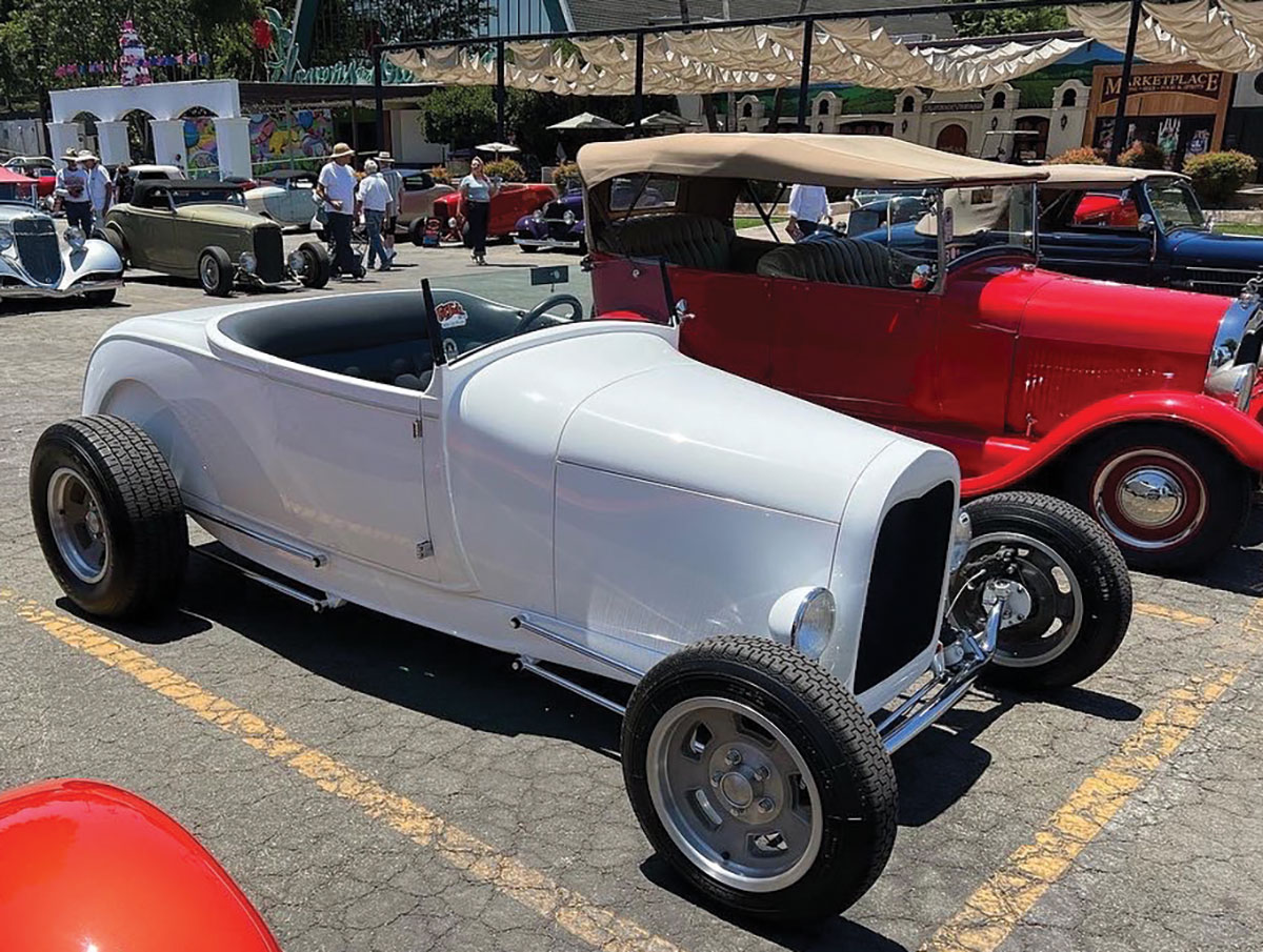 Lil’ John Buttera’s “white” ’29 Ford highboy roadster