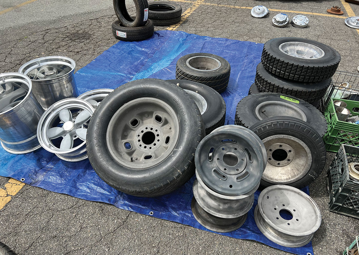 The Swap Meet has it all … including vintage as well as modern wheels and tires