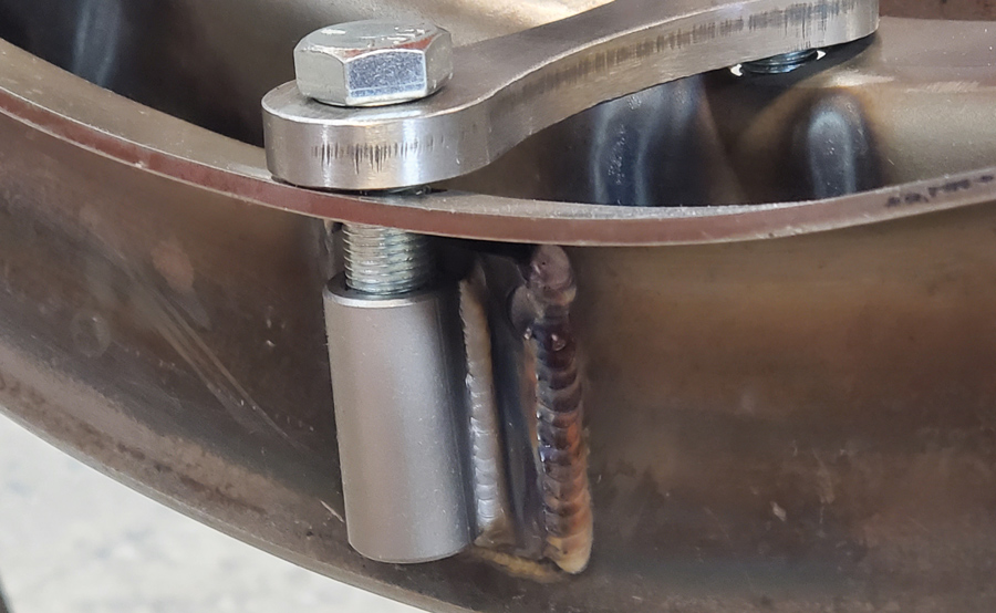 The system consists of threaded sleeves that attach to the crossmember walls by simple tabs