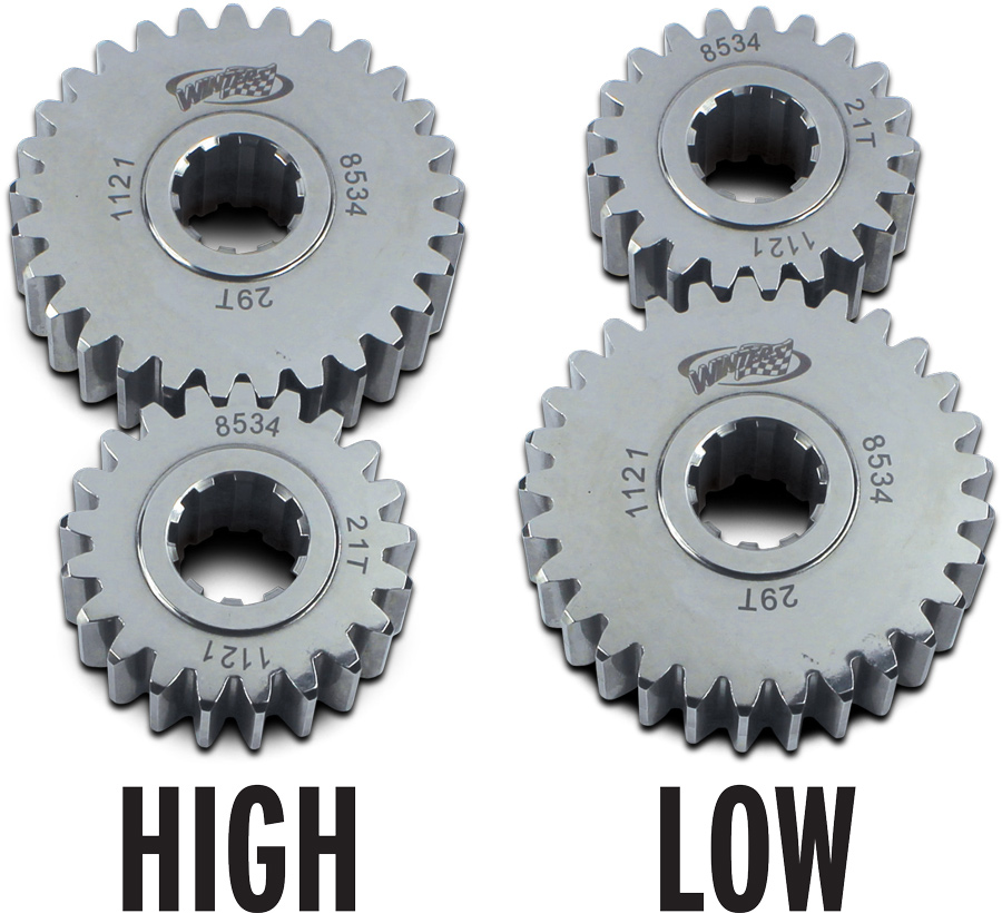 high and low spur-gear sets