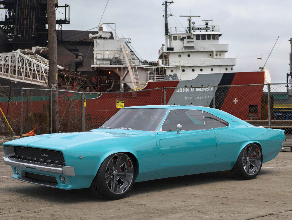 Teal ’68 Dodge Charger