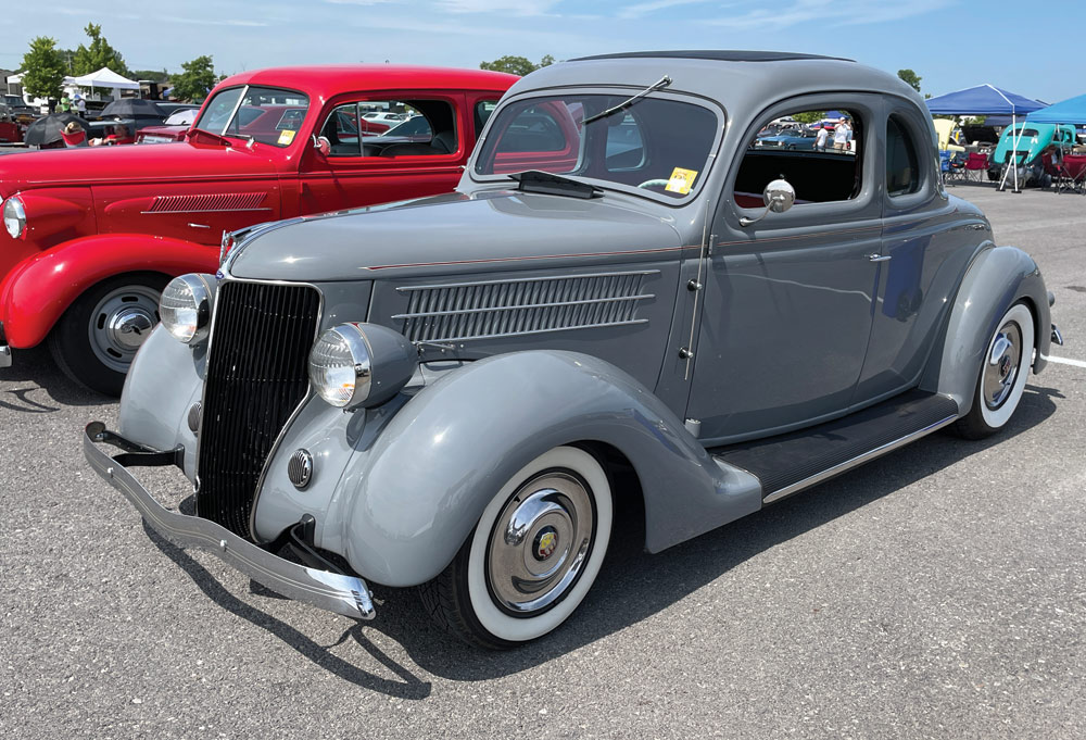 Gray '36 Ford coupe