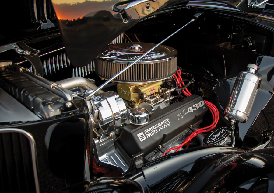 engine in a '36 Ford Coupe