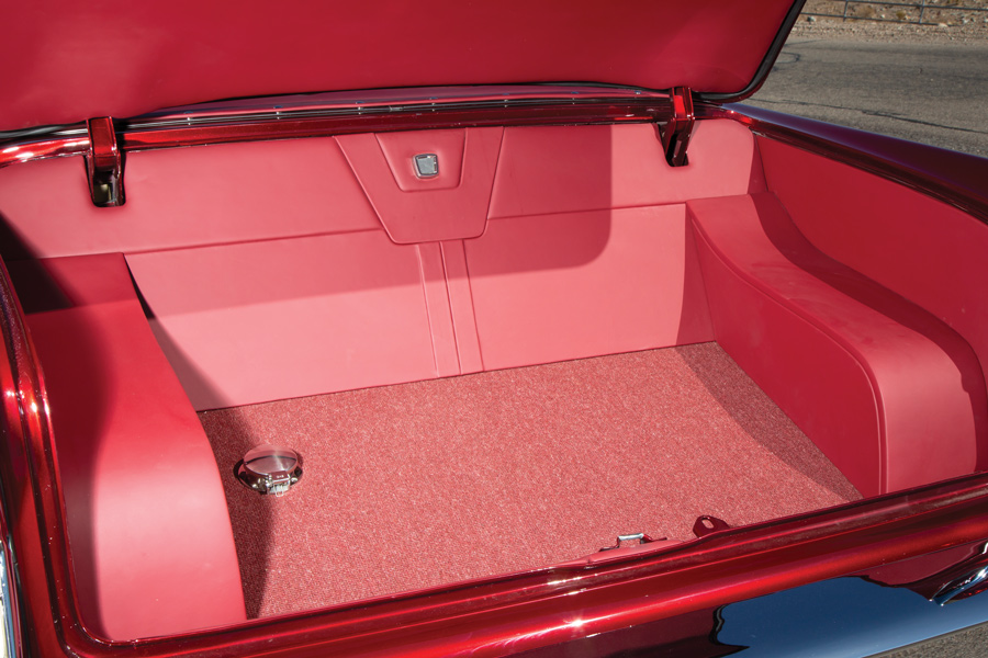 open trunk of a '56 Buick