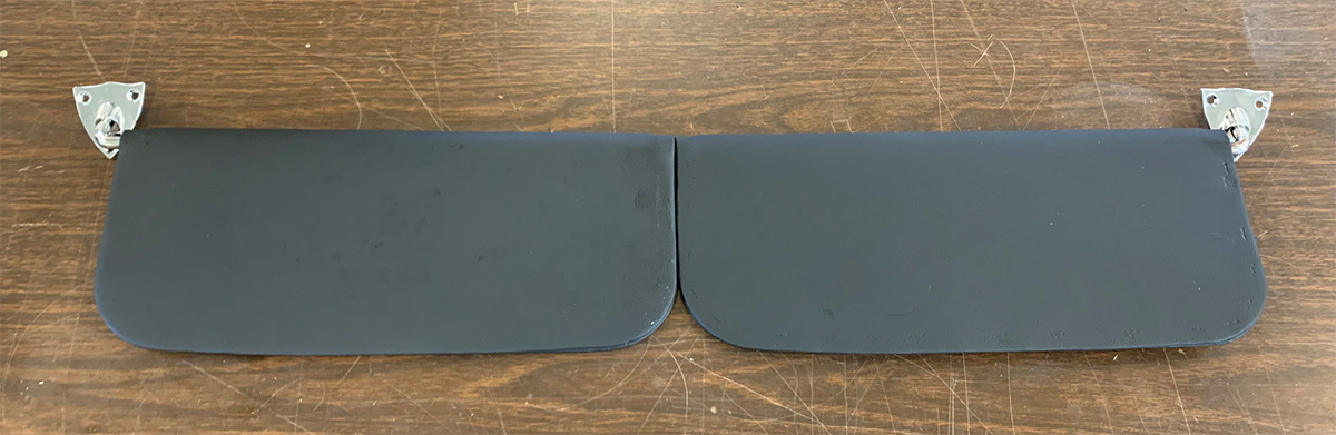 Both sunvisors finished