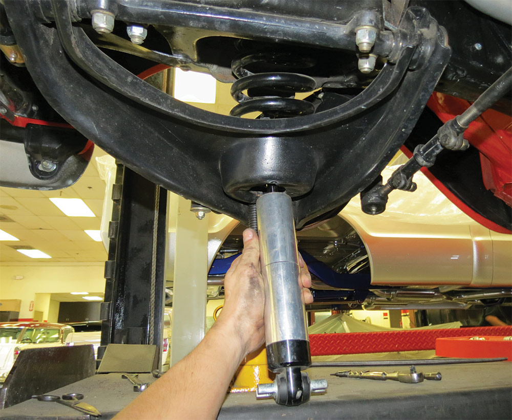 Removing stock shock absorbers