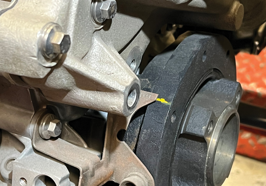 aligned timing marks