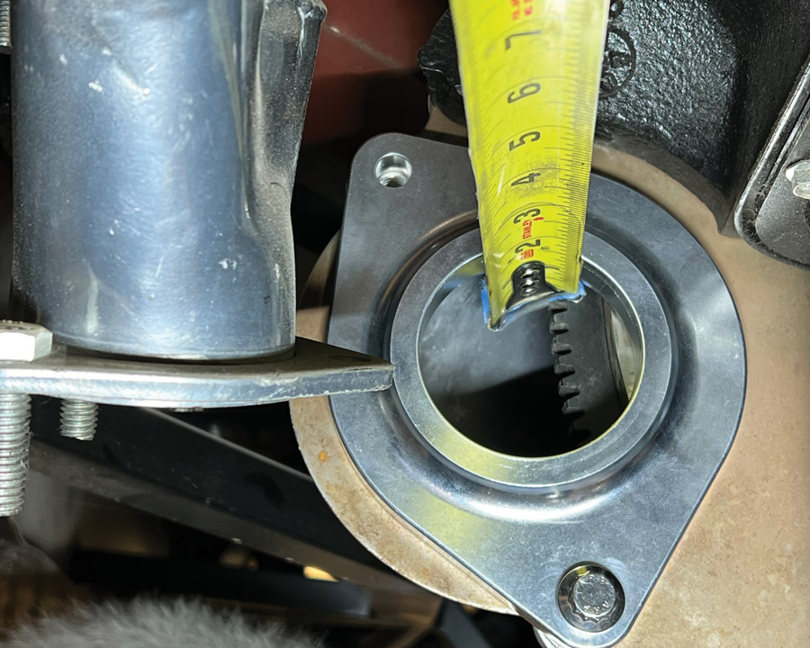 measuring ring gear depth